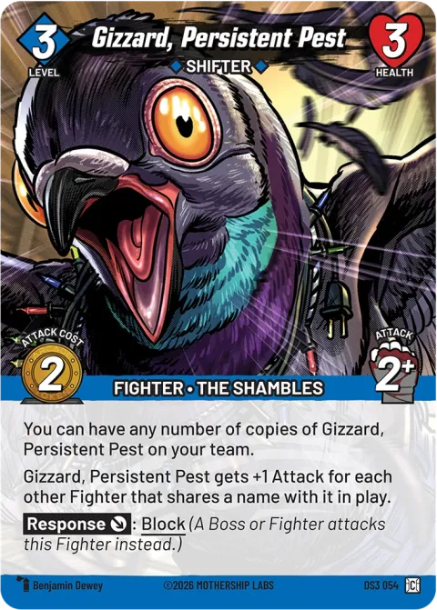 Gizzard, Persistent Pest