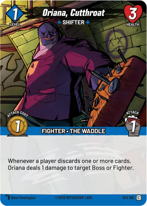 Oriana, Cutthroat